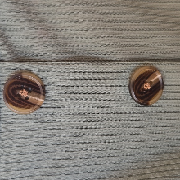 Sage Green Ribbed Faux Button Tank Top XS Minimalist Shein - Picture 8 of 10